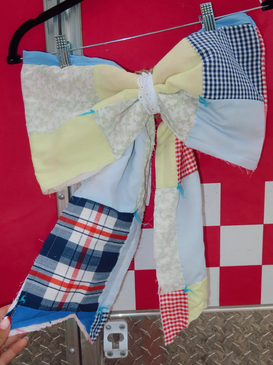 Nautical Quilted Bow