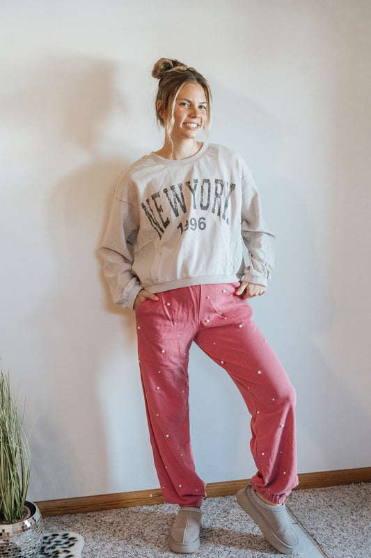 Pink Pearl Joggers