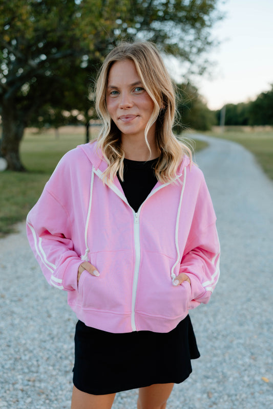Pink Power Varsity Jacket
