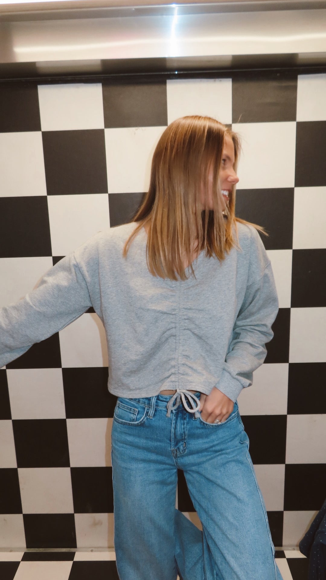 REVERSIBLE Relaxed Crop Knit Top