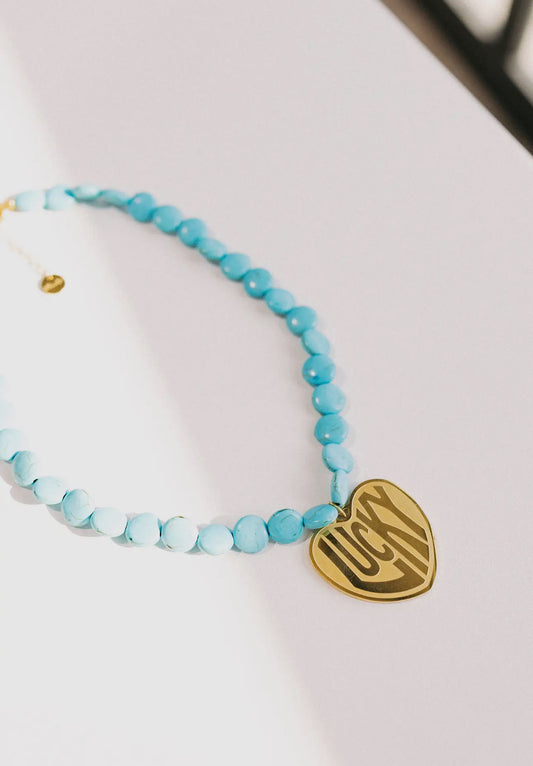 Lucky Necklace- Turquoise