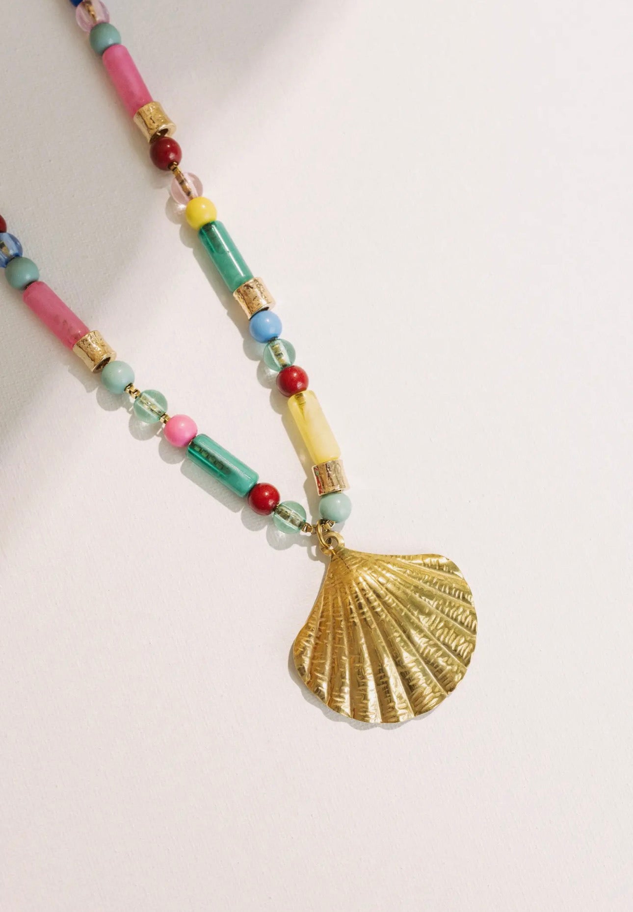Summer Shell Beaded Necklace