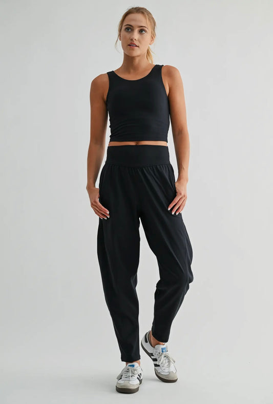 FlowBarrel Active Pants-Black
