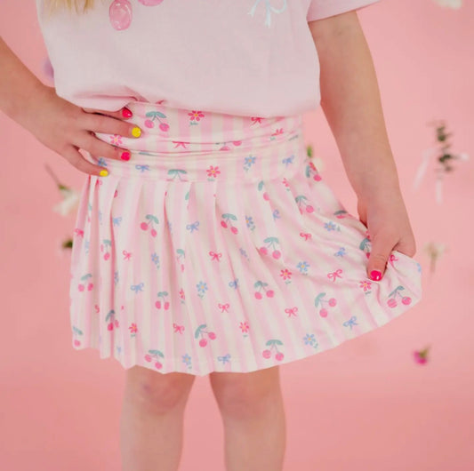 Cherry Bow Athletic Skort-Toddler