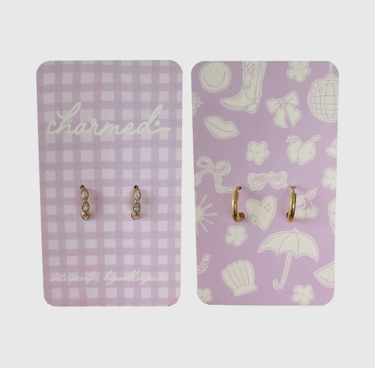 Sparkle Trio Hoop Earrings