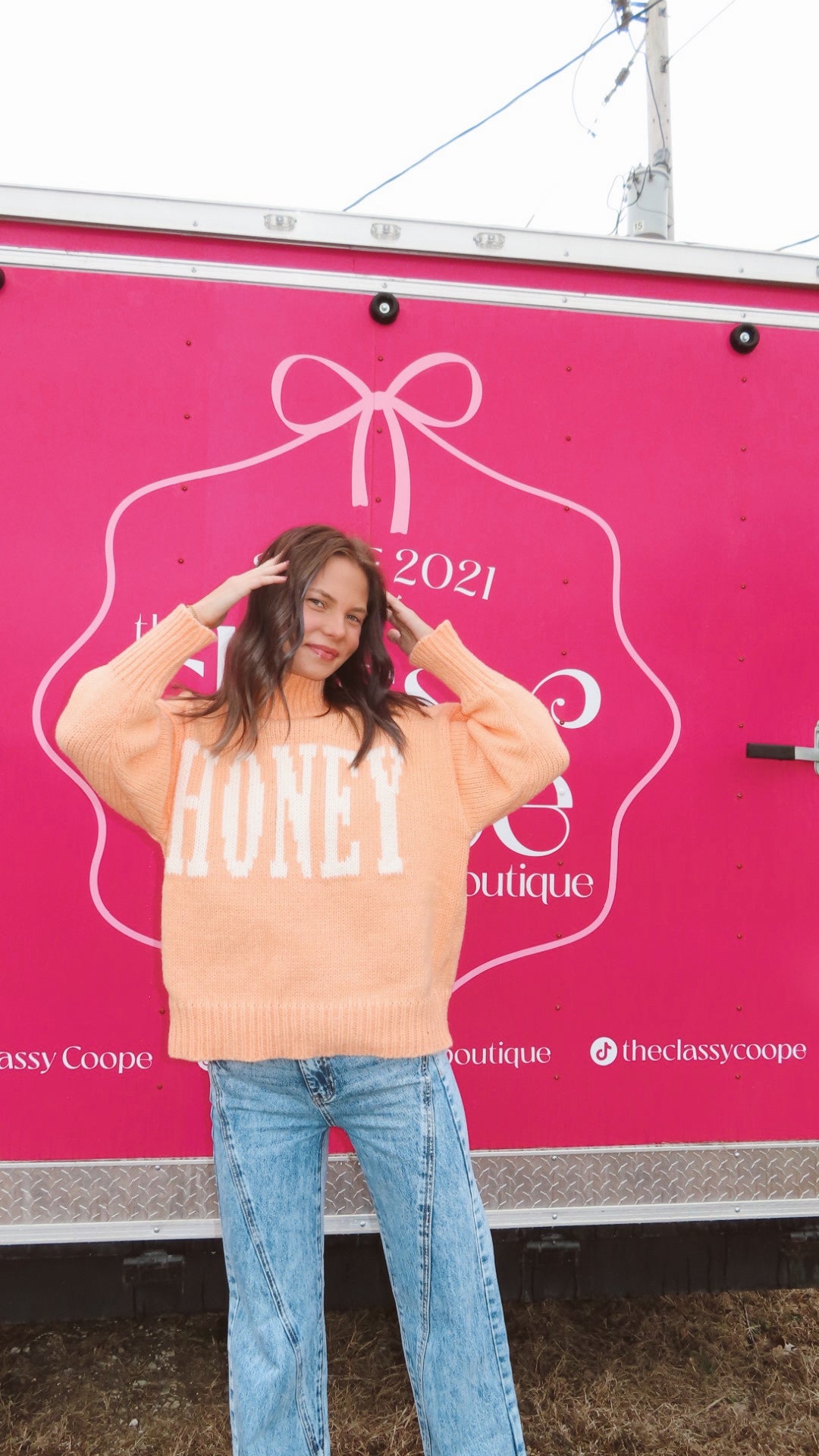 Honey Mock Neck Sweater