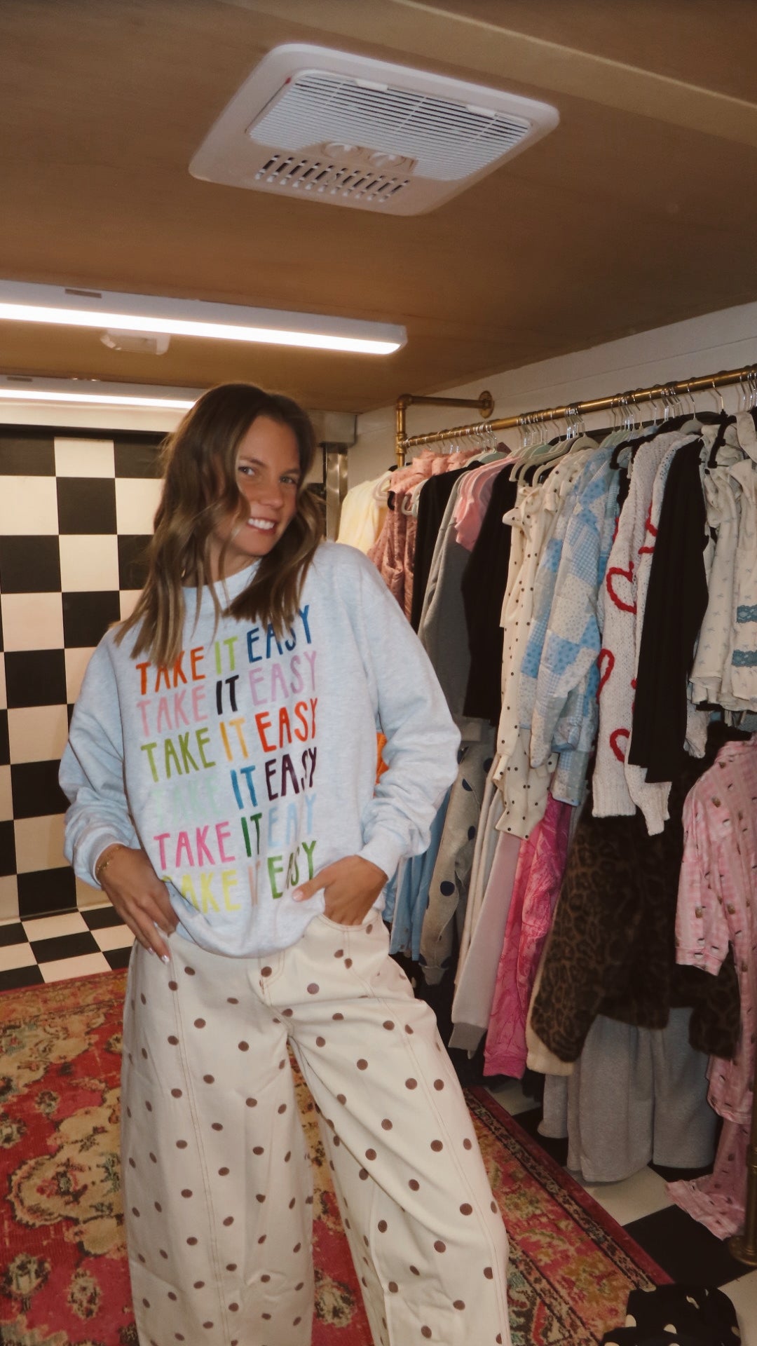 Take it Easy Sweatshirt-Ash