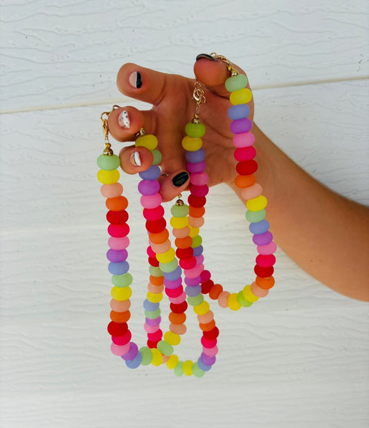 Multi Color Gumball Necklace-CF