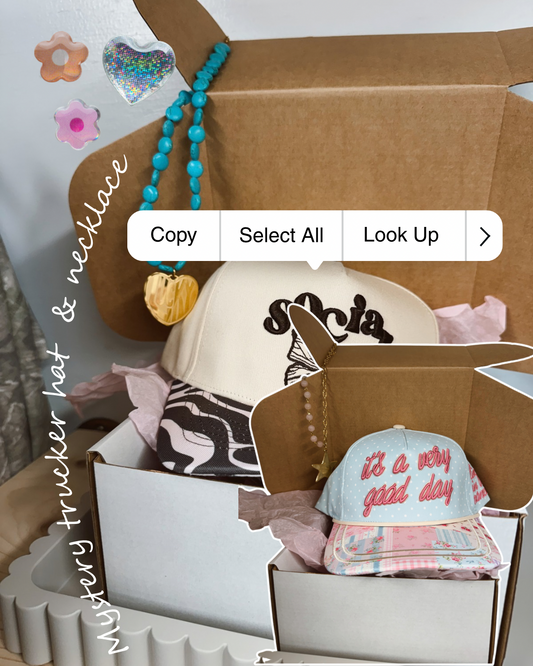 Mystery Trucker Hat & Necklace
