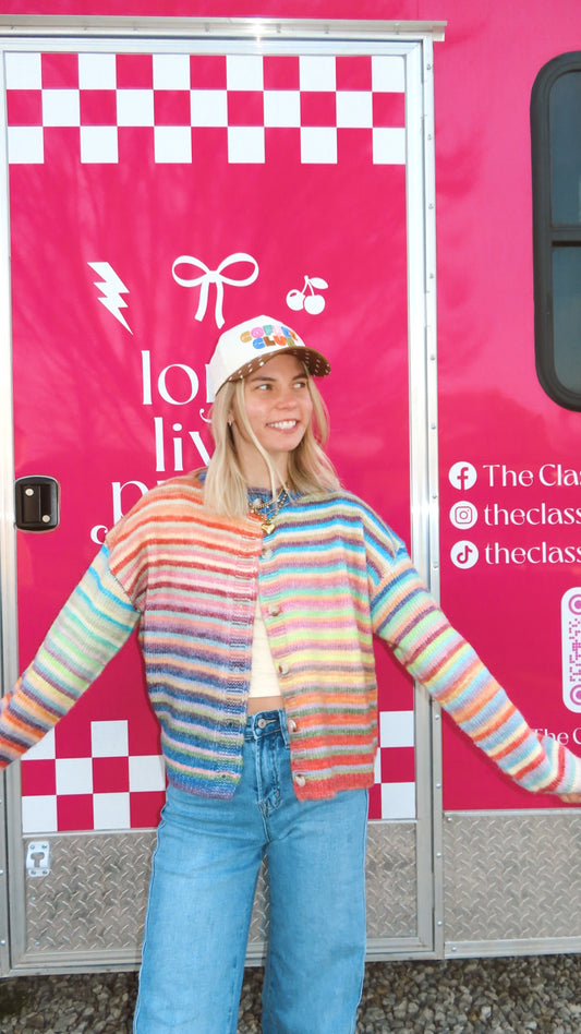 Rainbow Girlie Pop Cardigan