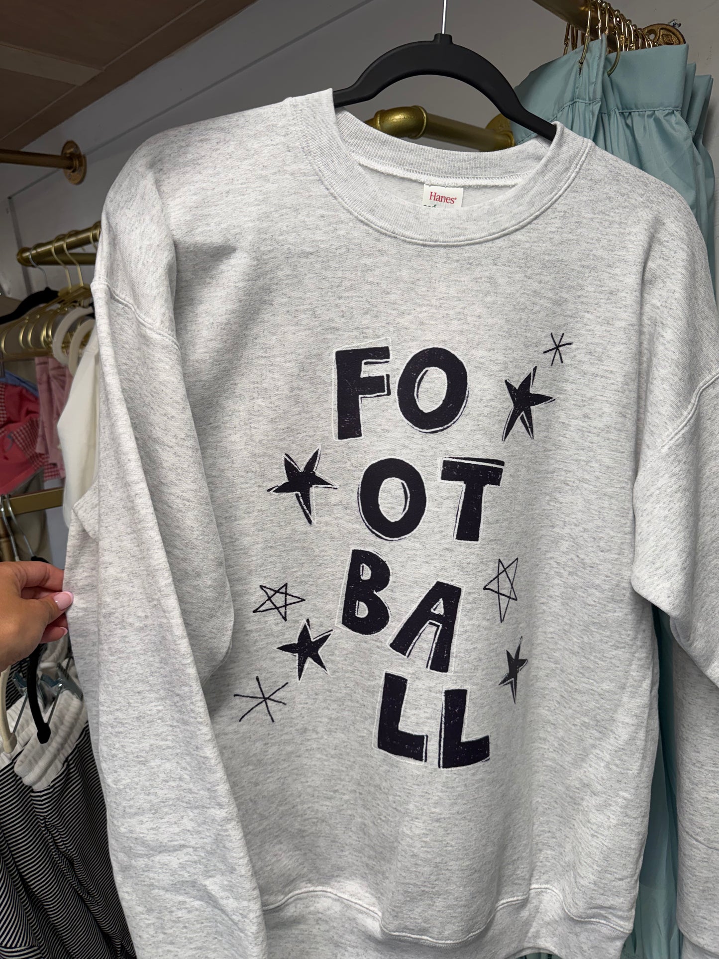 FOOTBALL STAR SWEATSHIRT - ASH