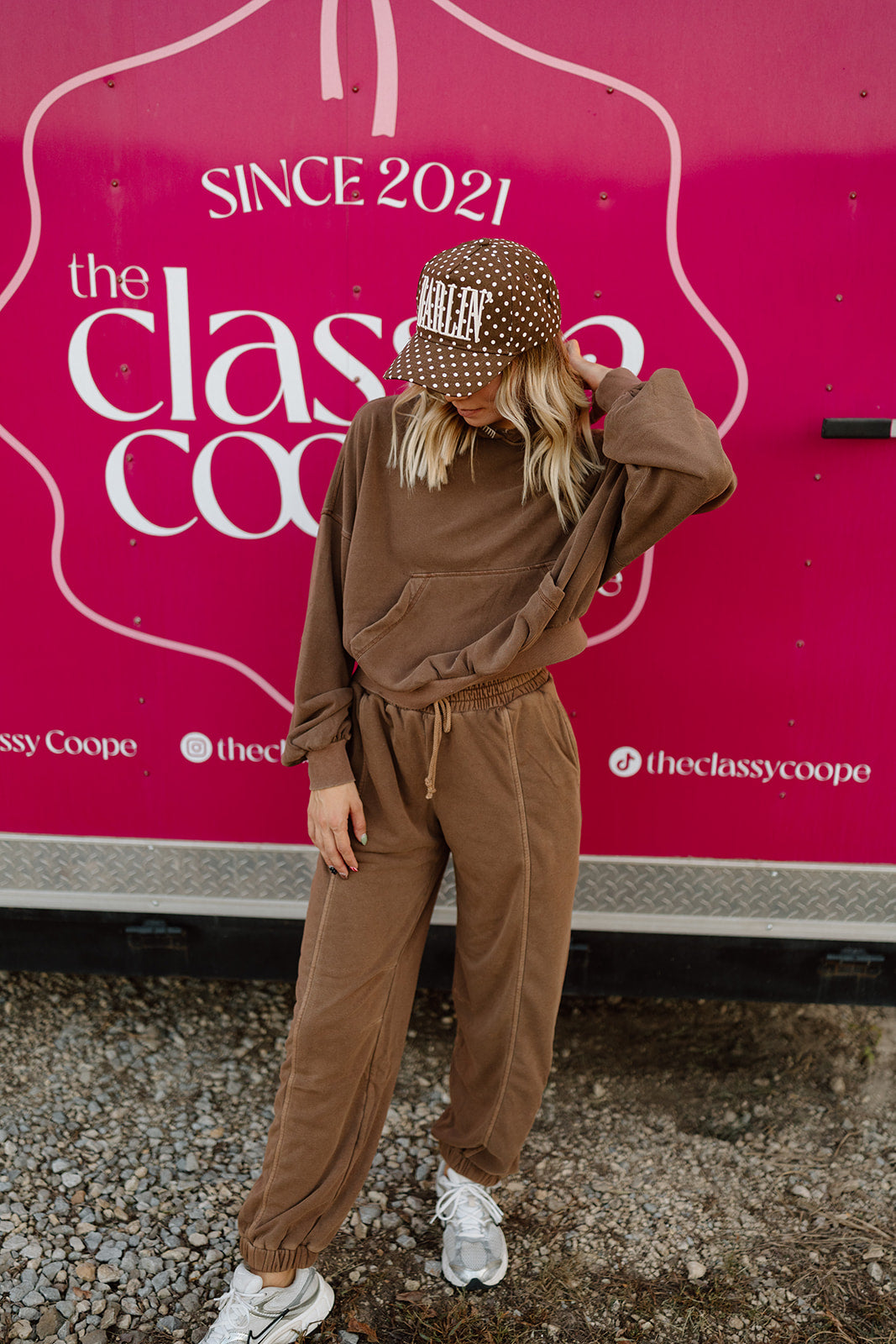 Brown Cropped Hoodie