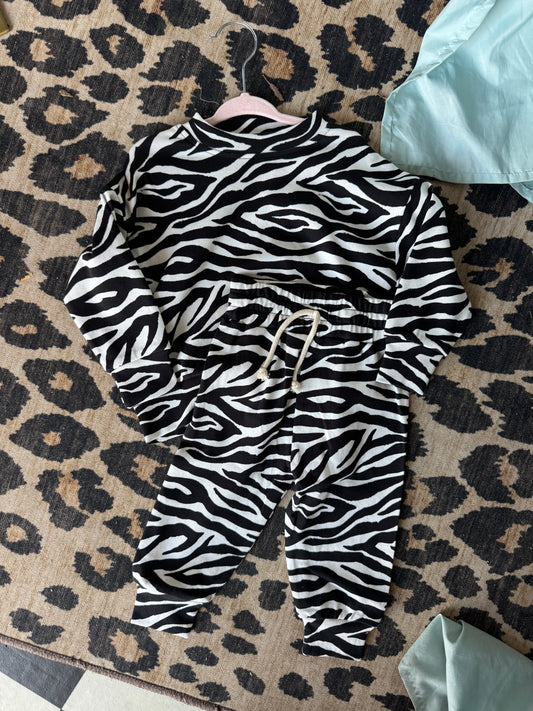 Zebra Jogger Set-Youth