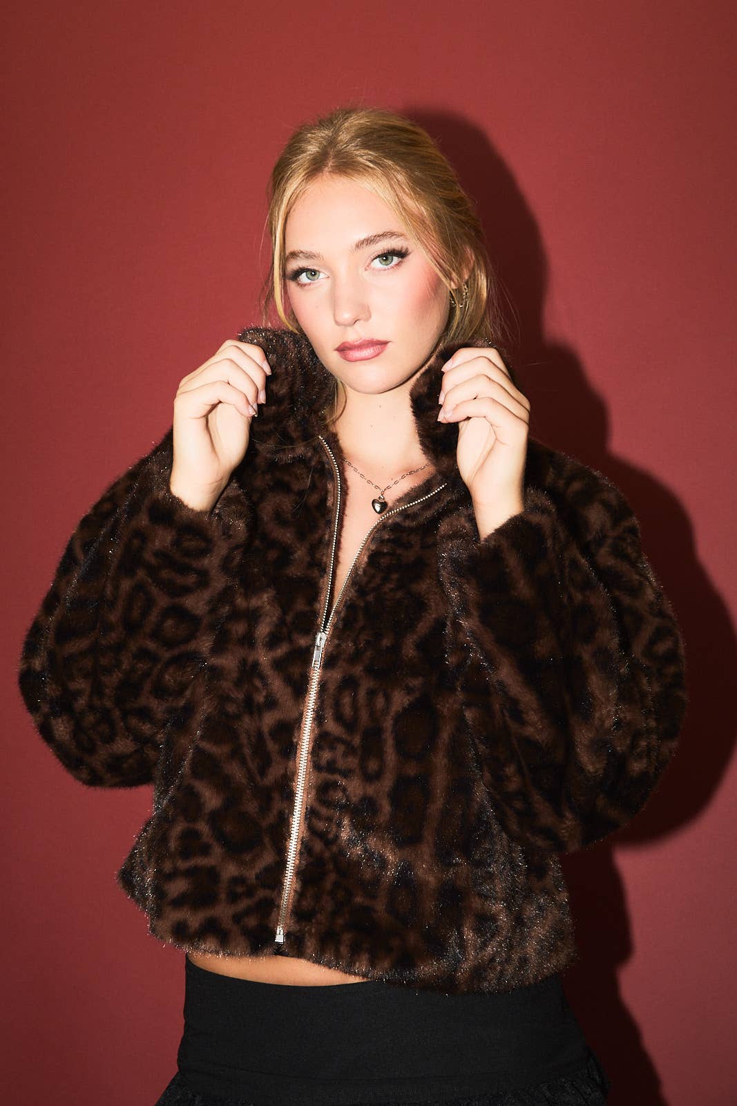 Leopard Faux Fur Jacket